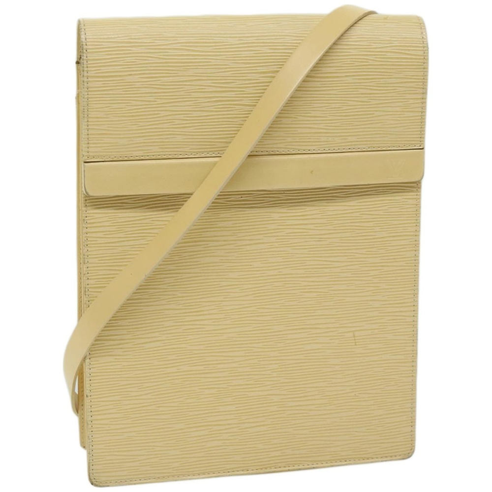 LOUIS VUITTON Epi Ramatuelle Shoulder Bag Cream Vanilla M5247A LV Auth bs12436
